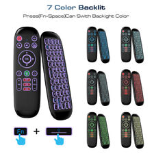 Air Fly Mouse 7-Color Backlight Keyboard Voice Remote for Streaming TV Box HDTV picture