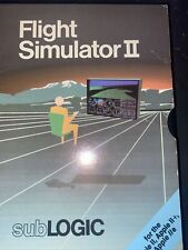 Sublogic 1983 A2-FS2 FLIGHT SIMULATOR II Handbook 1st Ed and Flexible Disk Set picture