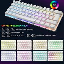61 Keys RGB Backlit 60% Wired Gaming Keyboard Mechanical Ergonomic Compact Mouse picture