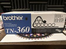 Brand New BROTHER TN-360 OEM Genuine Black Toner Print Cartridge (years old) picture