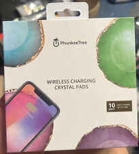 Phunkeetree Wireless Charging Crystal Agate Pad Fast Charge 10 Watt Pink picture
