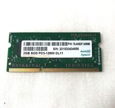 75.A83DF.G080B Apacer 2GB DDR3 PC3-12800S Sodimm Memory Laptop RAM lot of 2 picture