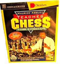 Vtg 1996 New sealed Maurice Ashley Teaches Chess PC Mac CD board game picture