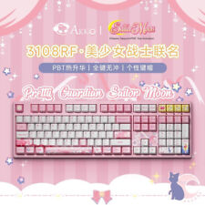 AKKO Sailor Moon Tsukino Usagi 3108RF Wireless Wired Mechanical Keyboard 108 Key picture