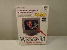 NOS SEALED 1994 Learn to Do WINDOWS 3.1 - John C Dvorak, Interactive CD-ROM picture