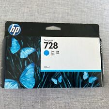 Genuine HP 728 Cyan 130ml F9J67A Ink Cartridge HP DesignJet T730 T830 Exp 4/2020 picture