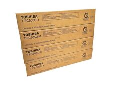 Genuine Toshiba TFC505 CMYK Complete Toner Cartridge Set picture