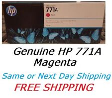 New Genuine Factory Sealed HP 771A Magenta Ink Cartridge B6Y17A dated 2020 picture