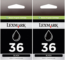 New Genuine Lexmark 36 2PK Ink Cartridges Box X Series X4650 X3650 picture