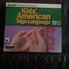 Kids American Sign Language Vintage PC CD Rom Software Unopened 2003 picture