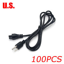 6ft 100 Pcs 3 Prong Mickey Mouse Power Cord Cable for Laptop PC Printer Adapter picture