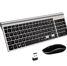 WIRELESS KEYBOARD AND MOUSE SET WATERPROOF 2.4G COMPATIBLE iOS WINDOWS ✅SKM-07⭐️ picture
