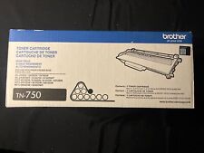 Genuine Brother TN-750 High Yield Toner Cartridge Black New Sealed Box picture
