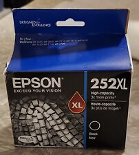 Epson 252XL Black Ink Cartridge T252XL120 Genuine New OEM Sealed Box 2026 picture