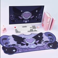  Cute Purple Gamer Mouse Pad Large Non-Slip Rubber Base Kawaii Desk Pad Mat picture