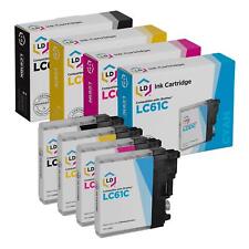 LD 4PK LC61 Black & Color Ink Cartridge Set for Brother DCP-165C DCP-585 DCP-375 picture