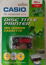 Casio Disc Title Printer CW-100 Ink Ribbon Cassette Red Ink TR-18RD-s picture