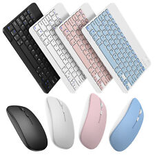 For Laptop PC Mac iPhone Samsung 10''Wireless Bluetooth Quiet Keyboard+Mouse Set picture