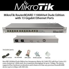 MikroTik RB1100AHx4 Dude Edition Gigabit Ethernet Ports RS232 60GB Redundant PWR picture