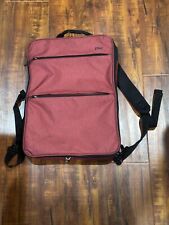 ZINZ Slim & Expandable Laptop Backpack Red Black Bag picture