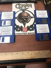 Conan The Cimmerian IBM PC Game 3.5” Disks W/ Manual picture