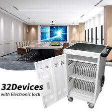 30 Device Mobile Charging And Storage Cart For Ipads Chromebooks Laptop Computer picture