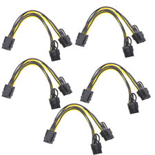 5PCS 6 pin to Dual 8 Pin (6+2Pin) PCI-E Cable Y-Splitter Power Splitter Cable picture