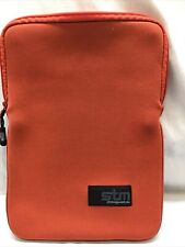 STM Bag Ford Racing  Logo Nylon Zip Closure 8”x11” Orange IPad Tablet picture