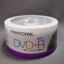 30 Pk Memorex DVD+R 16X 4.7 GB Data 120 Min Video Blank Media picture