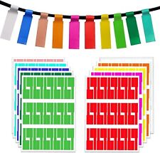 300 Cable Labels, 10 Colors Waterproof Cable Tags Wire Labels Cable Management, picture