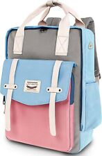 Lovvento 15.6 inch Laptop Japanese Backpack Travel Bag College 1-pink Blue  picture