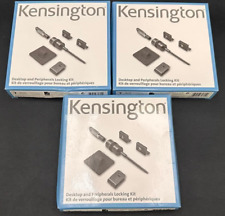 LOT OF 3 - KENSINGTON K64615US DESKTOP COMPUTER AND PERIPHERALS LOCKING KIT picture