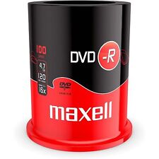 Bell Cake 100x DVD+R 4.7gb 120min 16x Single Layer Maxell Movie Music PC _ picture