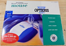 IBM New Open Box EASY OPTIONS 3 BUTTON MOUSE **Complete** New Old Stock picture