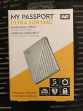 Western Digital My Passport Ultra Mac Portable External Hard Drive - Silver, 5TB picture