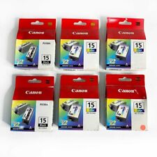 Canon BCI-15 Black Ink Cartridges 6 pack PIXMA iP90 iP90v - OEM Brand New Sealed picture