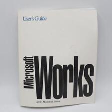 Vintage Microsoft Works Guide 1992 Manual Users Guide Apple Macintosh Systems picture