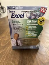 Video Professor Learn Excel 3-CD Set [PC CD-ROM] As Seen On Tv 2005 P036EX picture