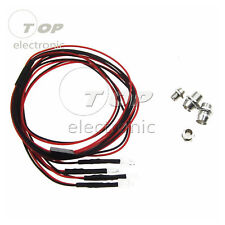 RC On-Road Car LED Night 5mm White And 3mm Red Headlamps 4 LED Lamp NEW picture