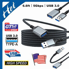 2×1× USB 3.0 Super Speed Extension Cable Male A to Female A Powered Data Charger picture