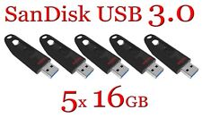 5x SanDIsk ULTRA USB 3.0 flash drive 16GB SDCZ48-016G 16 GB pen 16G 100 MB/s picture