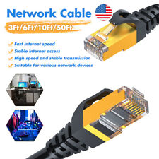 Cat 8 Braided Ethernet Cable RJ45 Super Speed 40Gbps 2000Mhz LAN Network Lot picture