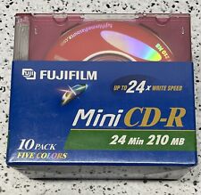 Fujifilm New Sealed Mini CD-R 24 Minute 210MB Up to 24x Write Speed Pack of 10  picture