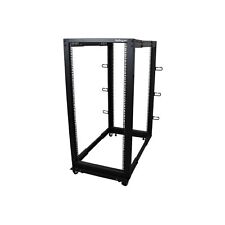 StarTech.com 4-Post 25U Mobile Open Frame Server Rack, 19in Network Rack with... picture