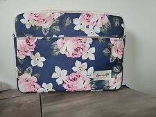 Canvaslife Floral Padded Laptop Tablet Bag Multicolor Small Canvas Sleeve 15in picture