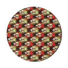 Ambesonne Colorful Round Non-Slip Rubber Modern Gaming Mousepad, 8