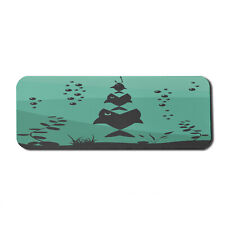 Ambesonne Teal Rectangle Non-Slip Mousepad, 31