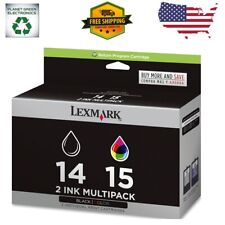 New Genuine Lexmark 14 15 2PK Box Ink Cartridge SeriesColor X2600 Z Series Z2300 picture