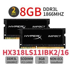 Kingston HyperX Impact 16GB 2x 8GB DDR3L 1866MHz HX318LS11IBK2/16 Laptop RAM BT picture