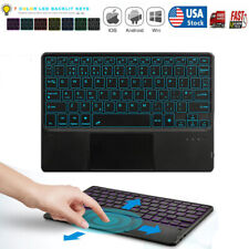 Backlit 3.0 Bluetooth Keyboard with Touchpad for iPad Samsung Tablet iOS Android picture
